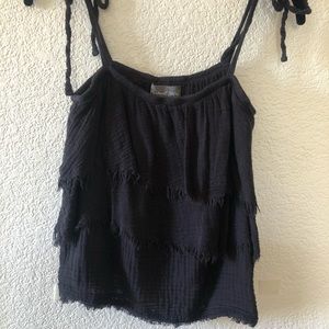 Small Black Michael Stars Top